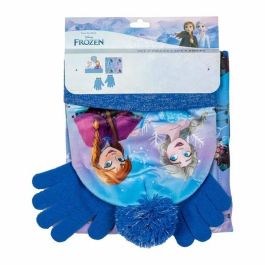 Conjunto 3 piezas snood frozen (gorro, braga cuello y guantes) 2/8 años. Conjunto 3 piezas snood frozen (gorro, braga cuello y guantes) 2/8 años.