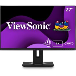 Viewsonic VG2756-4K Monitor para PC 27" 4K UHD (3840x2160) IPS LED 75Hz 5ms Negro HDMI DisplayPort USB-C