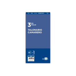 Liderpapel Talonario Camarero 3/Fº Original 2 Copias T314 102x205 mm