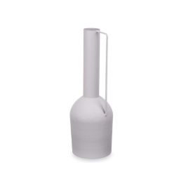 Jarron Acero Alto Gris Pastel Giftdecor 13X39CM (6 Unidades) Jarron Acero Alto Gris Pastel Giftdecor 13X39CM (6 Unidades)