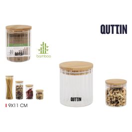 Quttin Tarro Boro Ottico Bamboo, 9x9x11.5 cm, 500 ml (12 Unidades)