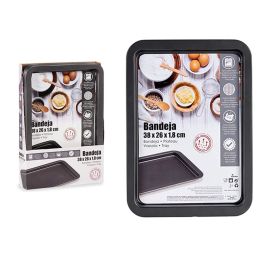 Bandeja Rectangular Metal Kinvara 38 cm - Gris, 37x25.3x2 cm (24 Unidades) Bandeja Rectangular Metal Kinvara 38 cm - Gris, 37x25.3x2 cm (24 Unidades)