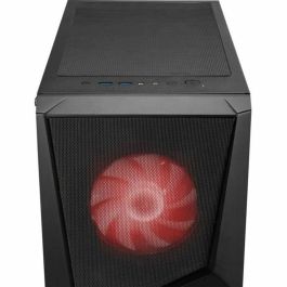 MSI MAG Forge 100M Midi Tower Negro Transparente con Iluminación Púrpura y Panel de Vidrio Templado para PC Gaming