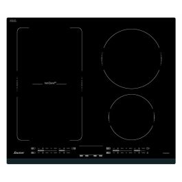 SAUTER SPI4664B Placa de inducción - 4 quemadores - 7200W - L60 x D51cm - Revestimiento de vidrio - Negro SAUTER SPI4664B Placa de inducción - 4 quemadores - 7200W - L60 x D51cm - Revestimiento de vidrio - Negro