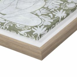 Cuadro Scandi DKD Home Decor Verde Blanco 3 x 42 x 42 cm (2 Unidades)