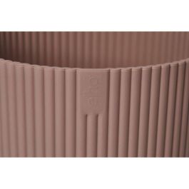 Elho Vibras ELH8711904481216 Maceta Redonda de Plástico para Flores de 22 cm de Diámetro, Polvo de Rosa