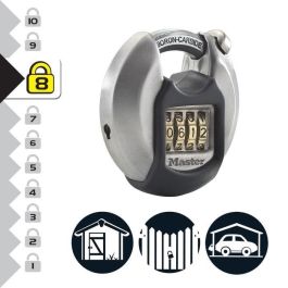 MASTER LOCK Candado de disco externo combinado - Alta seguridad - Mango protegido MASTER LOCK Candado de disco externo combinado - Alta seguridad - Mango protegido