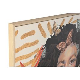 DKD Home Decor Cuadro Colonial Africana Multicolor 140 x 100 cm (2 Unidades)