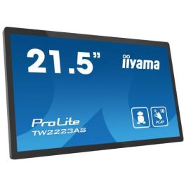 Iiyama 21,5" Panel-Pc Android 12, Soc Rk3399 4Gb, 32Gb, Pcap Bezel Free 10-Ptouch, 1920X1080, Va Panel, Speakers, Wifi, Bt5.2, Micro-Sd Slot, Usb 2X 2.0 1X 3.2, Mini-Jack (Mic/Headphone), Hdmi-Out, 350Cd/M, Cable Cover, Google Gms (TW2223AS-B2)