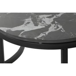 Mesita Auxiliar Home ESPRIT Negro 80 x 80 x 1 cm Mesita Auxiliar Home ESPRIT Negro 80 x 80 x 1 cm