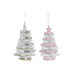 DKD Home Decor Decoración Colgante de Navidad Fantasía Árbol Resina Blanco Rosa 4x8x4 cm (12 Unidades Surtidas) Precio: 19.58748. SKU: B1AAW5LF3E