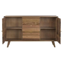Aparador Home ESPRIT Metal Acacia 124 X 32 X 73 CM