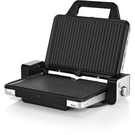 WMF 0415110011 Kontaktgrill Lono 2en1 Plancha para Parrilla Eléctrica, Negro y Acero Inoxidable, 2100W