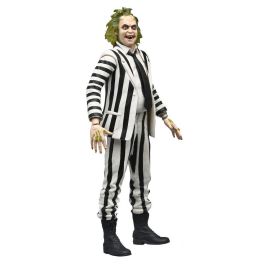 Neca Figura de Acción Beetlejuice Traje a Rayas Blanco y Negro 18 cm