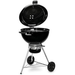 Weber E-5775 BLK Master-Touch GBS Premium Barbacoa de Carbón Redonda 57cm, Parrilla y Plancha, Negra