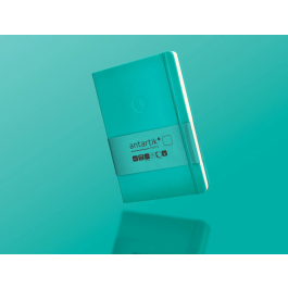 Antartik Cuaderno A5 Tapa Dura Hojas Lisas Turquesa 100 Hojas 80 gr FSC