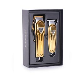 PACK Máquinas de Corte Profesional Top Cut TC-01 y TCT-01 Gold - Perfect Beauty, Inalámbricas, 300 Min Autonomía PACK Máquinas de Corte Profesional Top Cut TC-01 y TCT-01 Gold - Perfect Beauty, Inalámbricas, 300 Min Autonomía