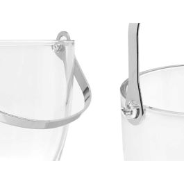 Cubitera Vivalto 11444 Transparente Metal Cristal 14,5 x 12 x 12,5 cm 4x (10,5 x 20 cm) Copas (2 Unidades)