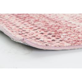 DKD Home Decor Alfombra Scandi Rosa Poliéster 240x60 cm 600 gsm Pack 2 Unidades