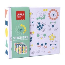 Apli Juego de Pegatinas Gomets Geométricos de Animales Removibles, 8 Hojas en Colores + Libro Guía, para Niños +3 Años Precio: 7.49999987. SKU: B1G4T9NFE3