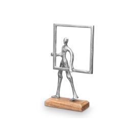 Soporte Decoracion Hombre Marco Plateado Giftdecor 19X29CM (6 Unidades) Soporte Decoracion Hombre Marco Plateado Giftdecor 19X29CM (6 Unidades)