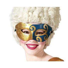 Antifaz Dorado Y Azul Con Motivos En Relieve Para Disfraces Y Eventos Precio: 0.69000008. SKU: B1FLQA294X