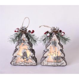 Decoracion Colgante Navidad Alpina DKD Home Decor Natural 5.5 x 14 x 10 cm (4 Unidades) Precio: 18.49999976. SKU: B1EPJKEG4X