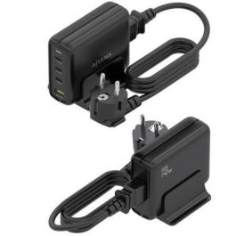 Aisens ASCH-140W4P056-BK Cargador Sobremesa GaN 140W, 3x USB-C PD3.1, 1x USB-A QC3.0, Carga Rápida 4 Dispositivos Negro Aisens ASCH-140W4P056-BK Cargador Sobremesa GaN 140W, 3x USB-C PD3.1, 1x USB-A QC3.0, Carga Rápida 4 Dispositivos Negro
