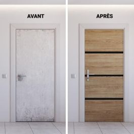 Nordlinger Pro NOR3354768905136 Kit Renovación de Puertas, 4 Hojas 85x50cm y 3 Perfiles Negros 85x2cm, Roble Natural Nordlinger Pro NOR3354768905136 Kit Renovación de Puertas, 4 Hojas 85x50cm y 3 Perfiles Negros 85x2cm, Roble Natural