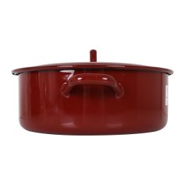 Cacerola Esmaltada con Tapa 28 cm - 6.8L Teja - La Estrella (6 Unidades) Cacerola Esmaltada con Tapa 28 cm - 6.8L Teja - La Estrella (6 Unidades)