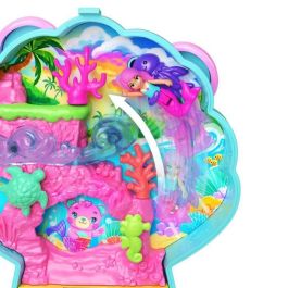 Polly Pocket JCB16 - Juego Isla Brillante con Minifiguras y animales