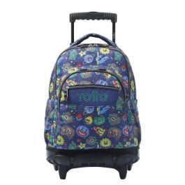 Totto Mochila Escolar Renglones MMA03ECO006-2416P-8JZ con Ruedas, Estampado, 35 Litros, 32 x 45.5 x 18 cm Precio: 57.49999981. SKU: B126FLDLSM