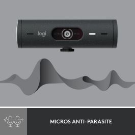 Logitech BRIO 500 Webcam Full HD 1080p 60fps con Autoenfoque y Tapa de Privacidad Grafito