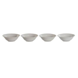 Bol Basicos DKD Home Decor Blanco 17 x 7 x 17 cm Set de 4