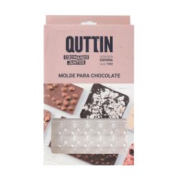 Quttin Molde Para Chocolate Surtido 17.5 cm Ancho x 2.5 cm Alto x 27.5 cm Largo (12 Unidades)