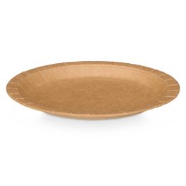 Set 24 Platos Kraft 18 cm Kinvara - Papel Natural (48 Unidades) Set 24 Platos Kraft 18 cm Kinvara - Papel Natural (48 Unidades)