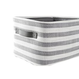 Cesta Basicos DKD Home Decor Gris Blanco 32 x 25 x 42 cm Set de 3 Cesta Basicos DKD Home Decor Gris Blanco 32 x 25 x 42 cm Set de 3