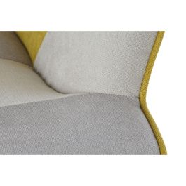 Sillón DKD Home Decor Amarillo Beige Gris claro 70 x 73 x 100 cm