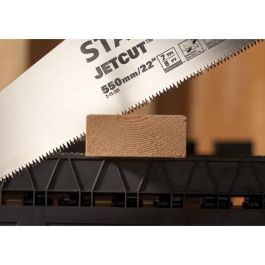 Stanley Sierra de cabeza Jetcut de sección media, 550 mm, 7 TPI, hoja 0.85 mm, dientes endurecidos Stanley Sierra de cabeza Jetcut de sección media, 550 mm, 7 TPI, hoja 0.85 mm, dientes endurecidos