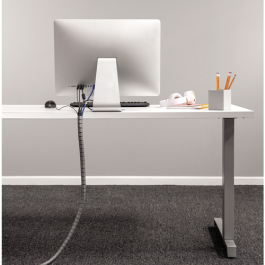 Fellowes 9929801 Organizador de Cables Zip, 2M, Plata