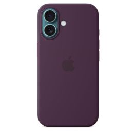 APPLE iPhone 16 - Funda de Silicona con MagSafe - Ciruela APPLE iPhone 16 - Funda de Silicona con MagSafe - Ciruela