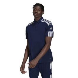 Polo de Manga Corta Hombre Adidas Sq21 Azul oscuro Fútbol