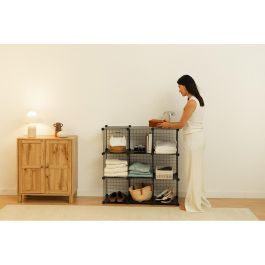 Newlux Estantería Modular Metálica Titan C9 Negro 9 Módulos Carga Máxima 90 kg