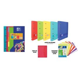 Carpebloc Oxford School Europeanbinder Live&Go Polyfoam A4+ 4 An.Mixtas 35Mm Con Recambio 100 Hj. Cuadric.5X5 Surtido (5 Col. Vivos) (Pack Carpebloc, Separadores Carton Y Sobre Velcro) Precio: 19.89000057. SKU: B12V6BFDBV