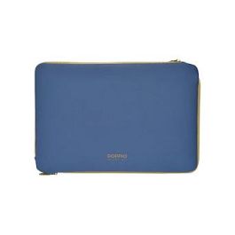 Tucano Funda Doppio Neopren con Compartimento para MacBook Pro 14" y Tableta, Azul, BFDOP1314-B, Hecha con Materiales Reciclados