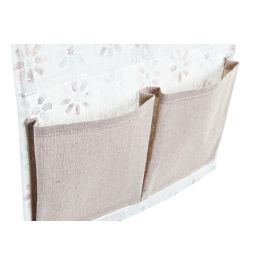 DKD Home Decor Organizador Shabby Blanco Multicolor 3 x 67 x 26 cm (12 Unidades)