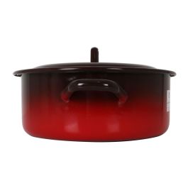 La Estrella Cacerola Esmaltada con Tapa 26 cm - 5.5 L "Fuego" (6 Unidades)
