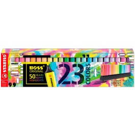 Stabilo Rotulador Boss Fluorescente 70 Deskset Estuche 23 Unidades Colores Surtidos Trazo 2-5 mm