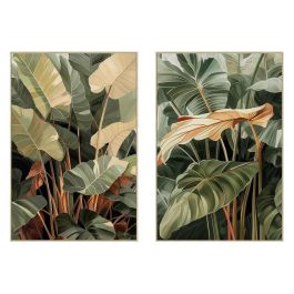 Cuadro Home ESPRIT Amarillo Verde Terracota Palmeras Tropical (2 Unidades) Precio: 136.49999957. SKU: B1FH4TJ6LN
