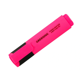 Greening Rotulador fluorescente punta biselada rosa fluor